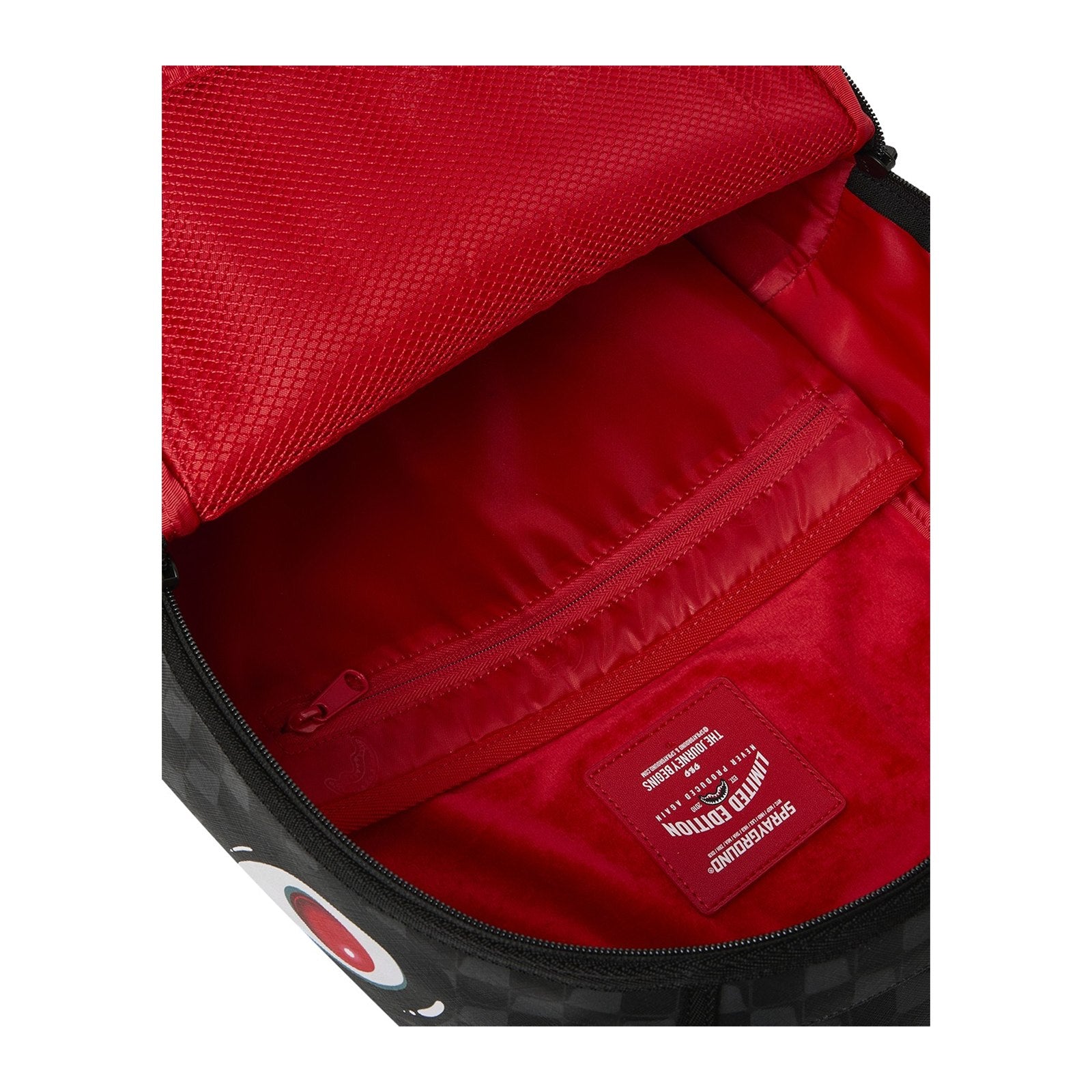 Sprayground Sharks In Paris Hyper Puff Backpack — Black/Grey