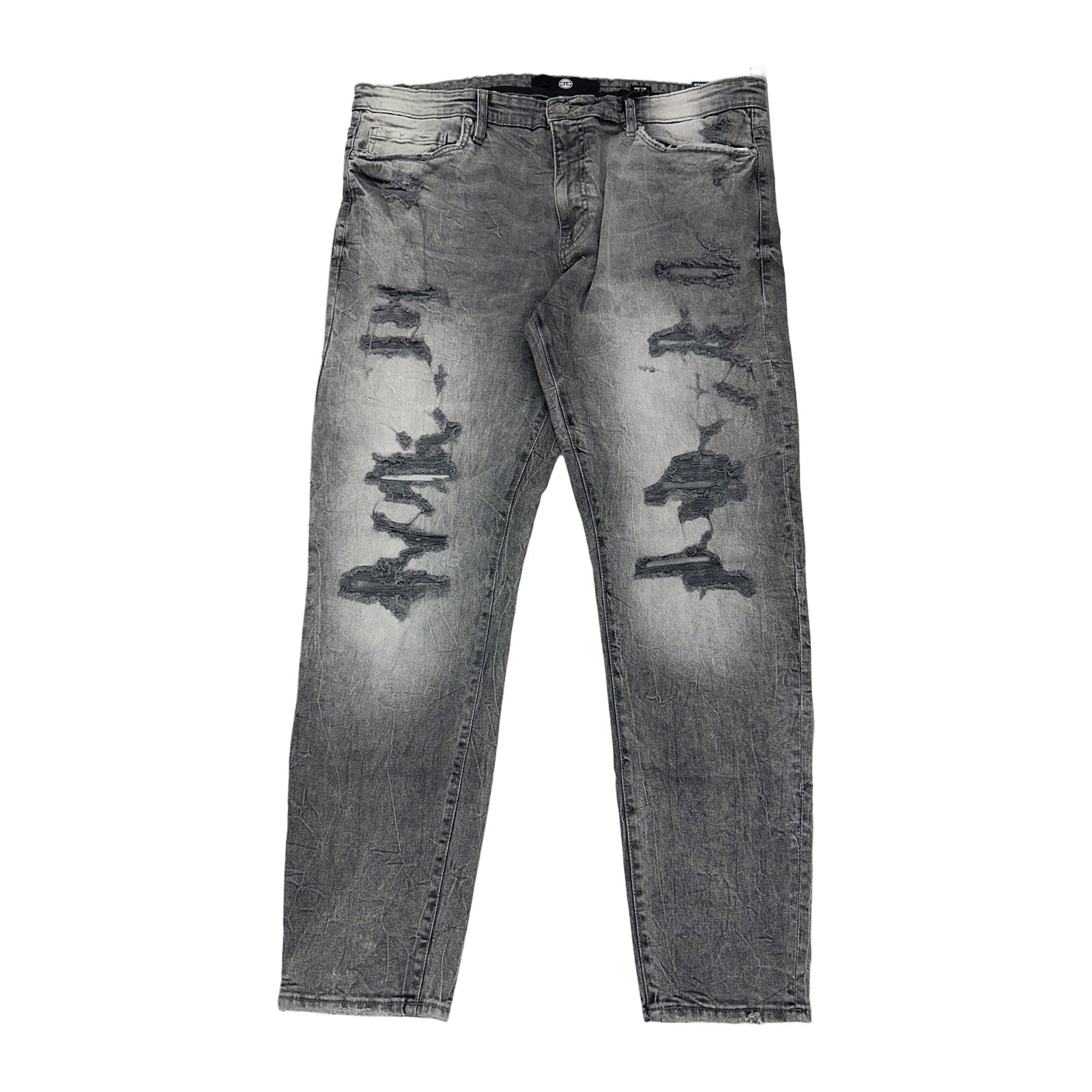 Jordan Craig Martin Distressed Jean — Smoked Grey