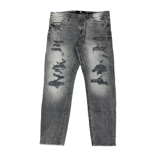 Jordan Craig Martin Distressed Jean — Smoked Grey