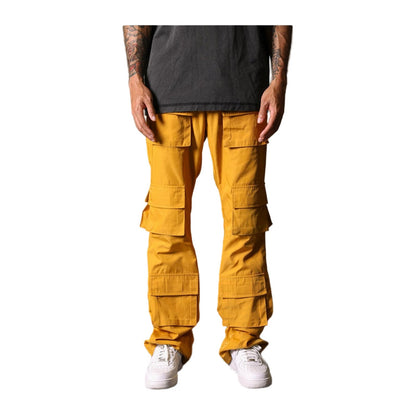 GFTD LA Porter Stacked Cargo Pant — Gold