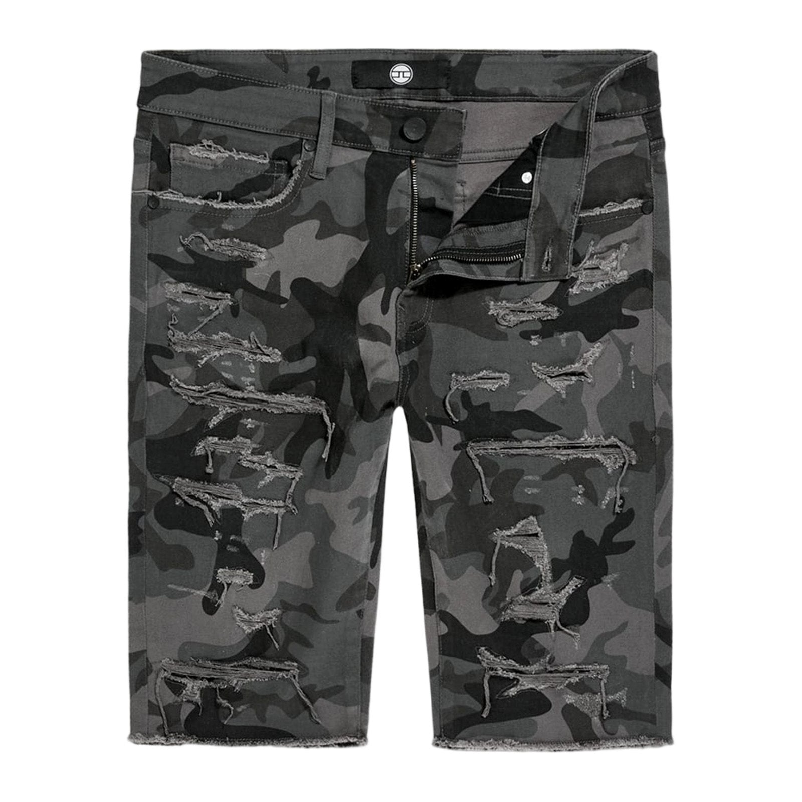 Jordan Craig "OG Tulsa" Camo Twill Short — Black Camo, view 3