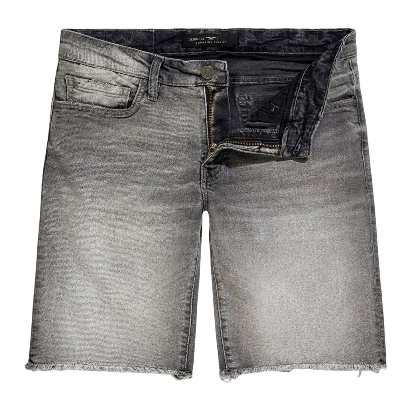 Jordan Craig "Vegas" Denim Short — Smoked Grey, view 3