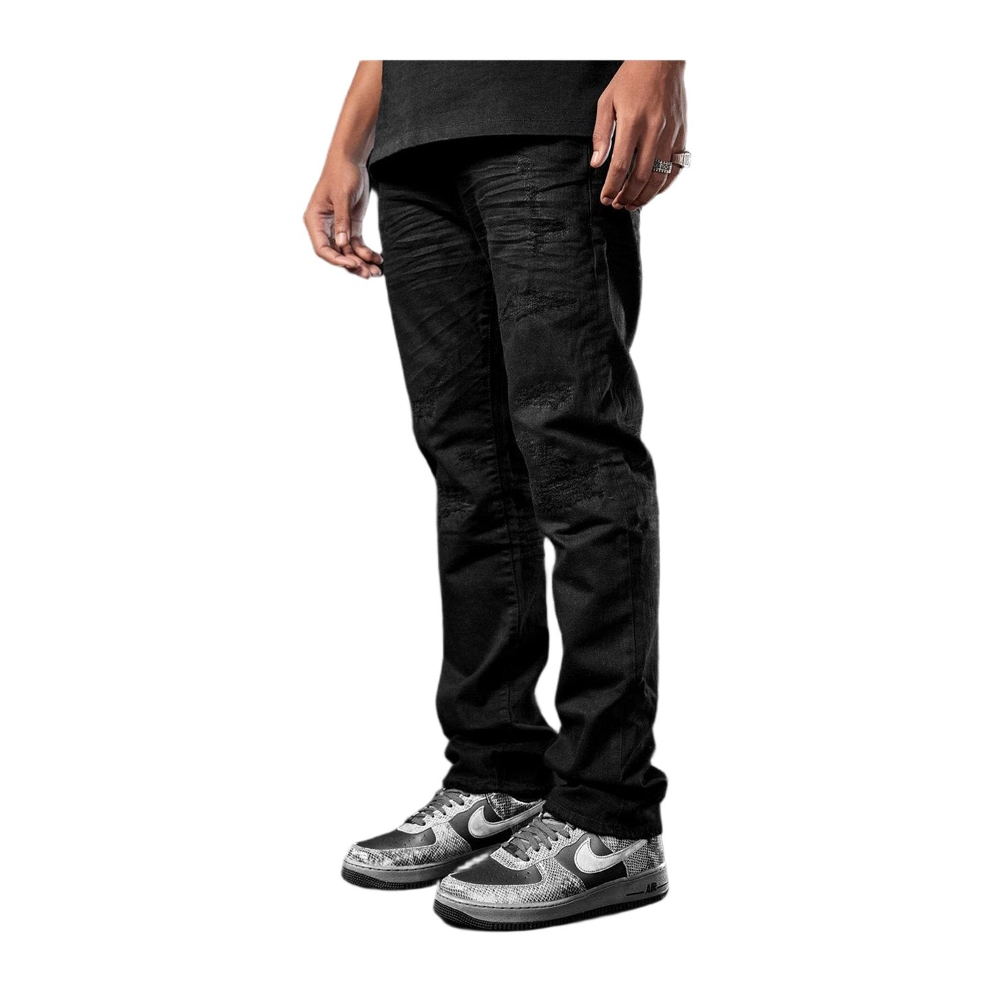 Jordan Craig Collins "Tribeca" Twill Pant — Black, view 3