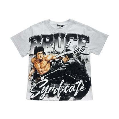 Syndicate "Little Dragon" Bruce Lee Tee — White