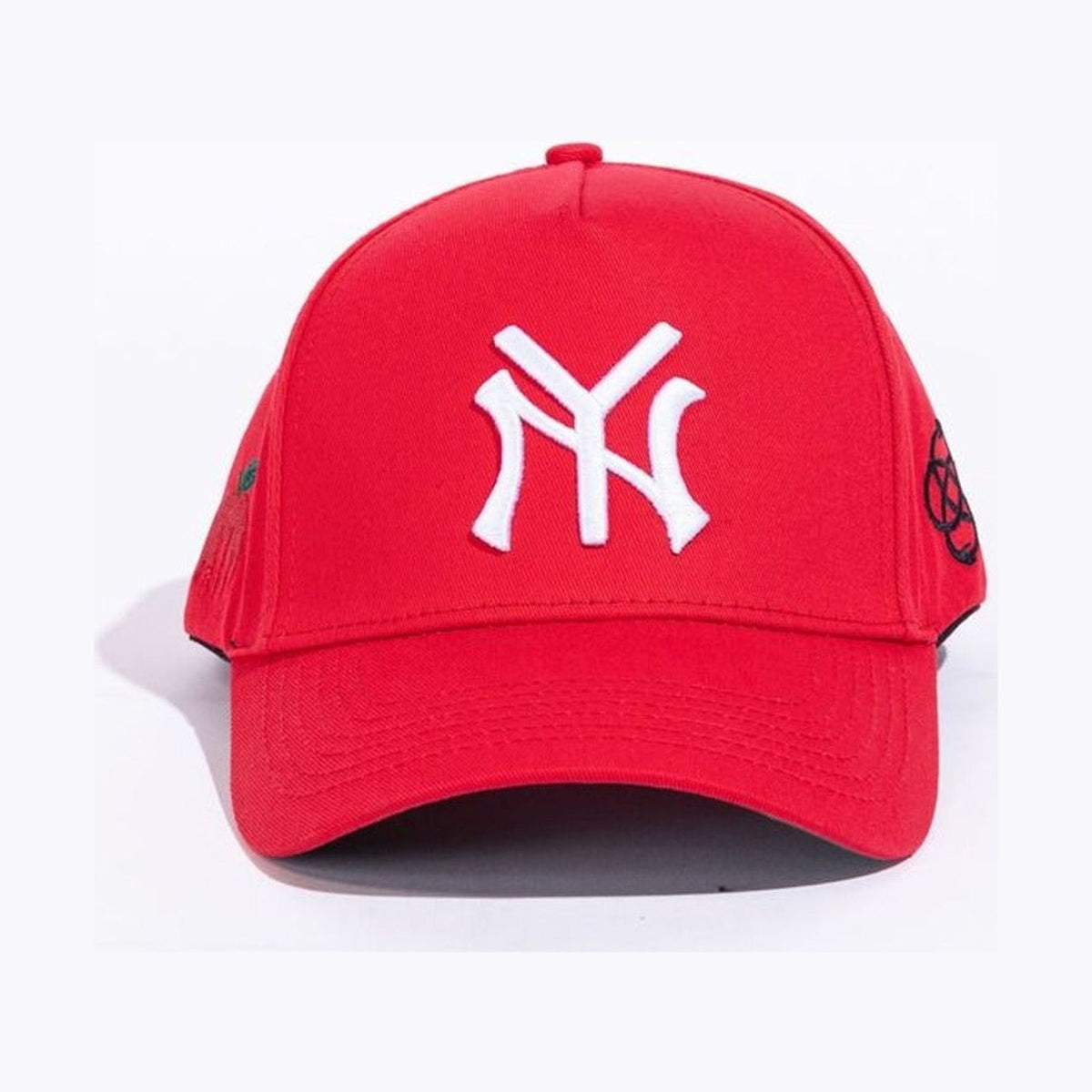 Reference NY Red snapback hat, front