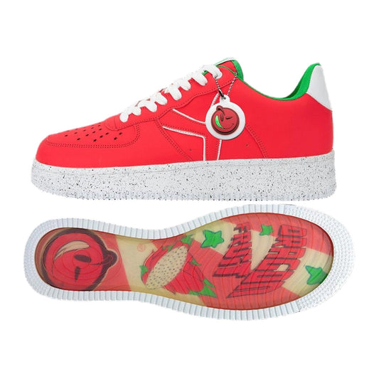 Yums Dragon Fruit sneaker, translucent sole art