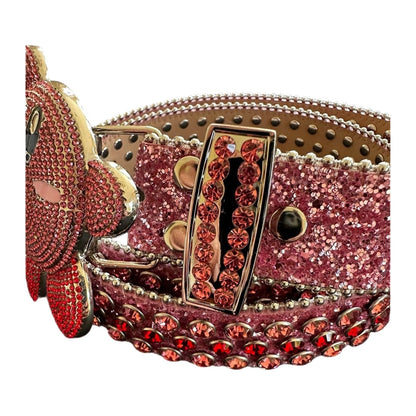 Post Human Mr. Pink crystal belt with Kirby buckle