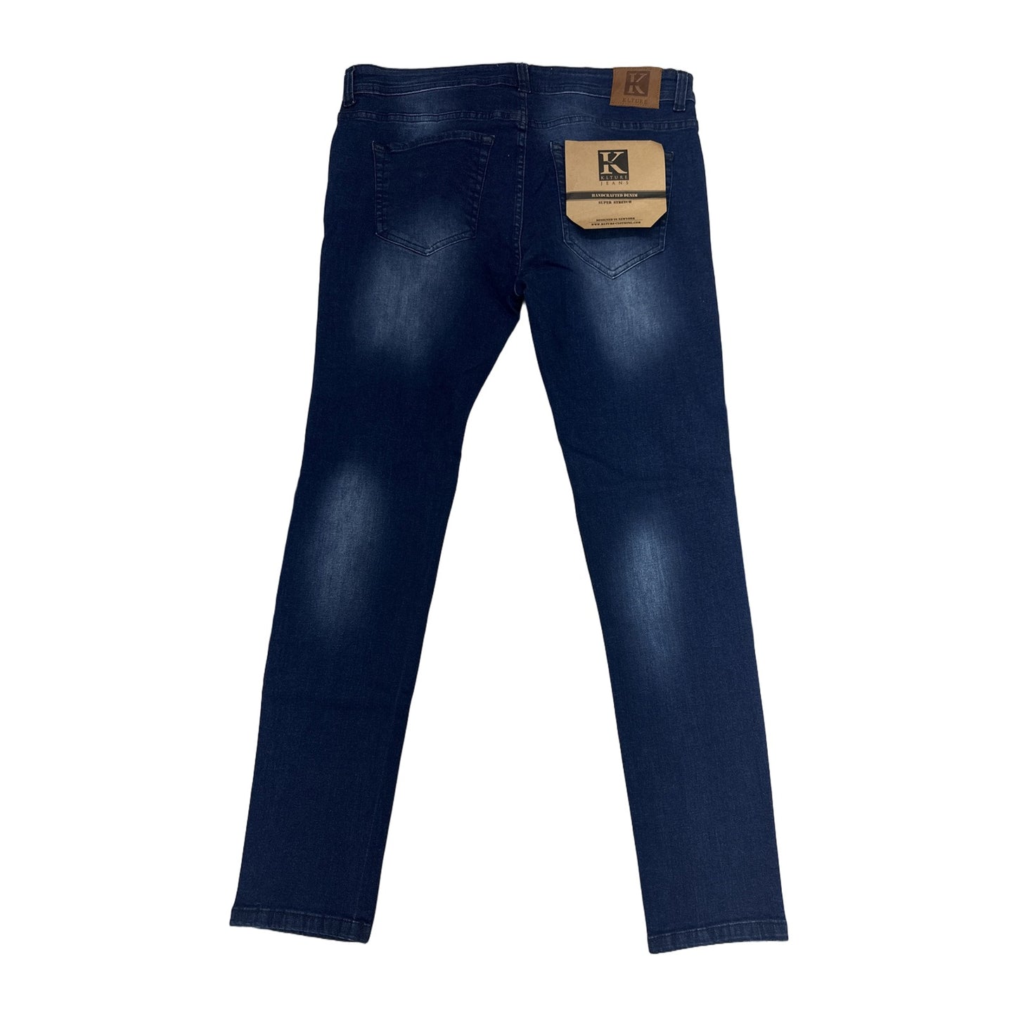 KLTURE Side-Stripe Denim — Dark Blue