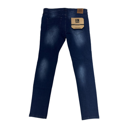 KLTURE Side-Stripe Denim — Dark Blue