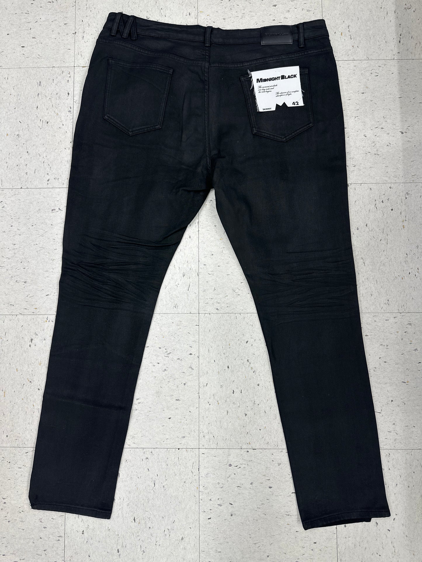 Midnight Black Coated Skinny Jean