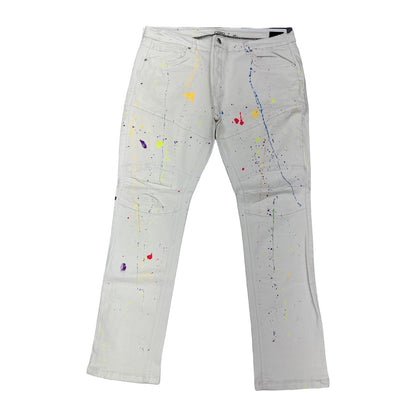 FWRD Denim Paint Splatter Jean — White