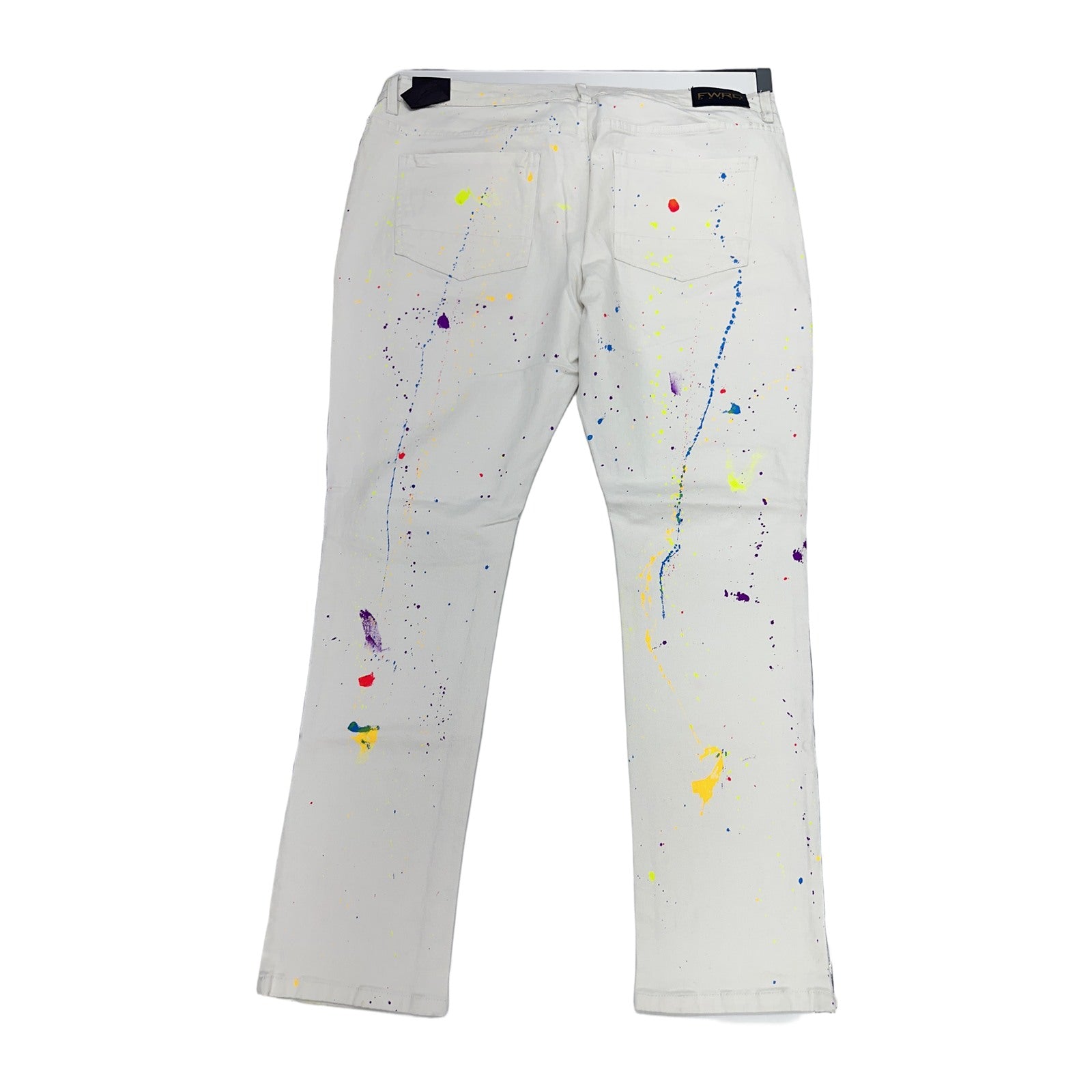 FWRD Denim Paint Splatter Jean — White