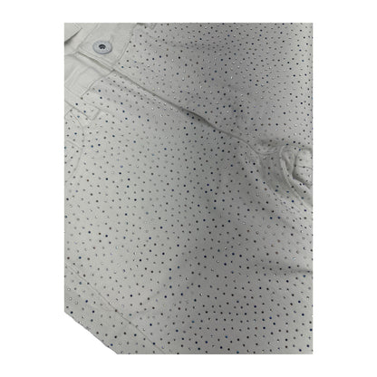 KDNK Rhinestone Skinny Jean — White