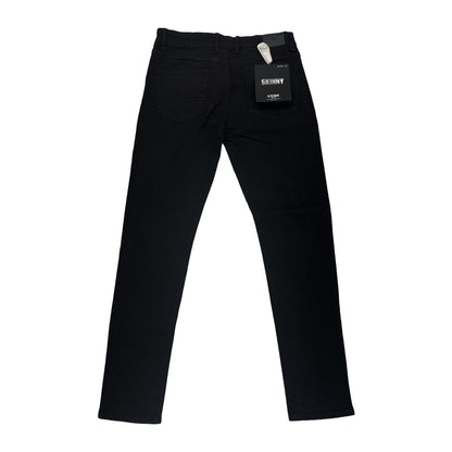 KDNK Rhinestone Cross Skinny Jean — Jet Black