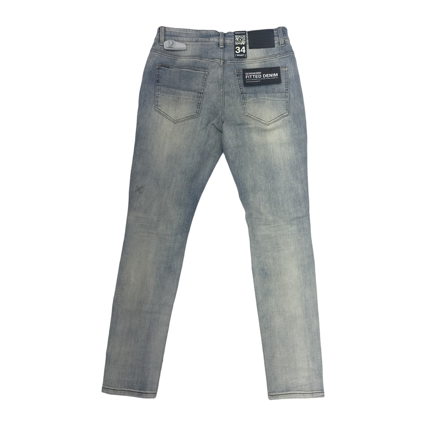 Serenede Fitted Jean — Blue Wash