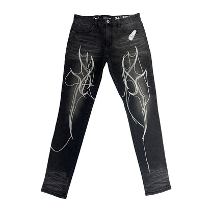 Serenede Fitted Jean — Washed Black