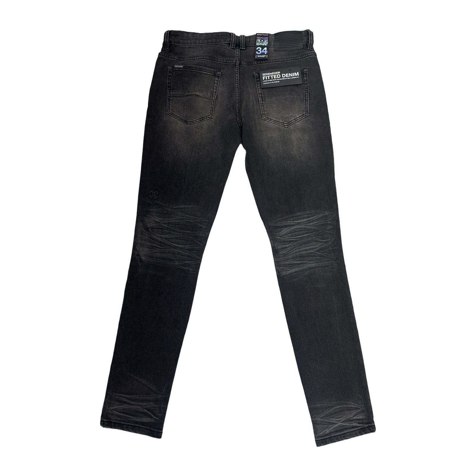 Serenede Fitted Jean — Washed Black