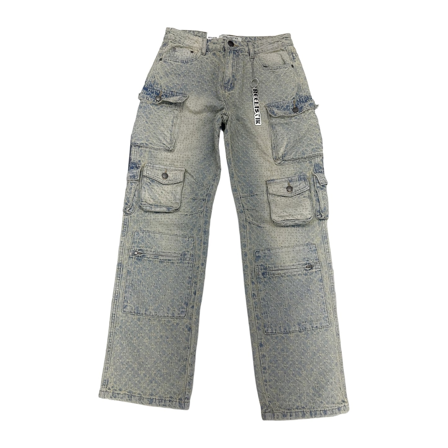 Reelistik NYC Distressed Denim — Tan Blue