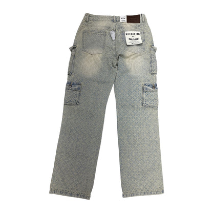 Reelistik NYC Distressed Denim — Tan Blue
