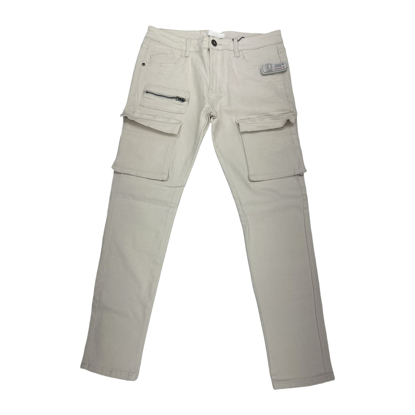 KDNK Cream Denim Jean — Off White