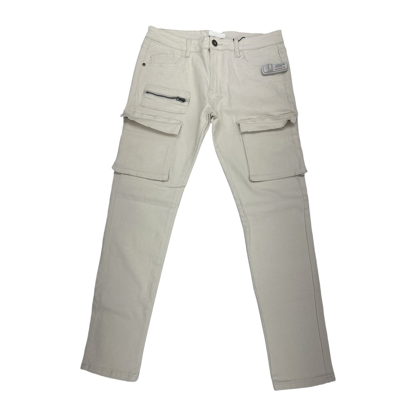 KDNK Cream Denim Jean — Off White