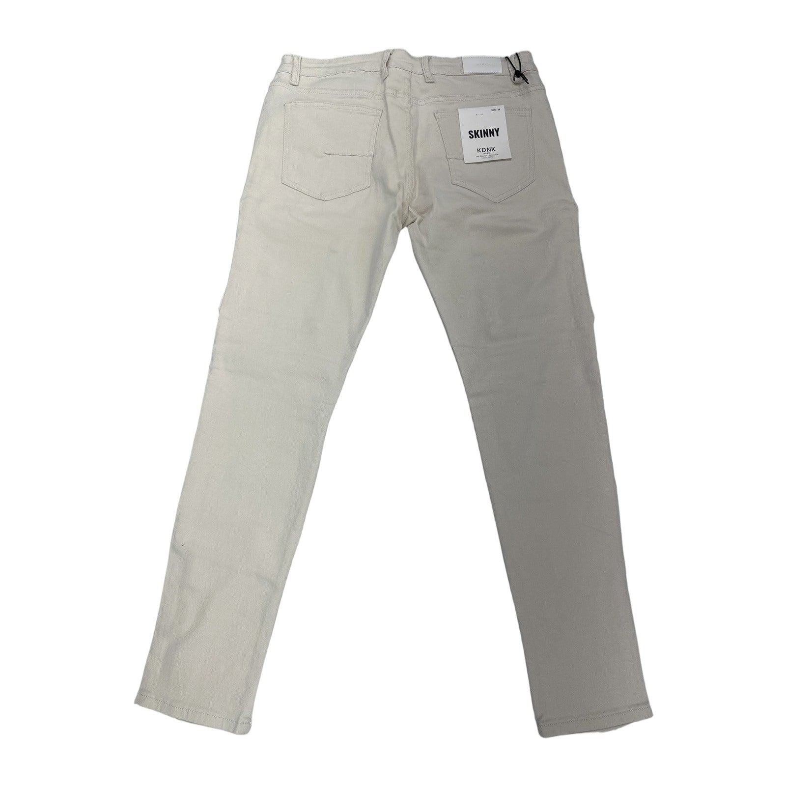 KDNK Cream Denim Jean — Off White