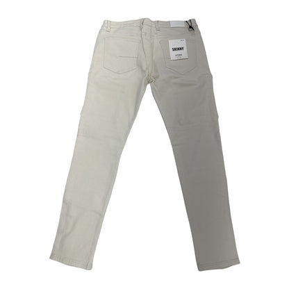 KDNK Cream Denim Jean — Off White