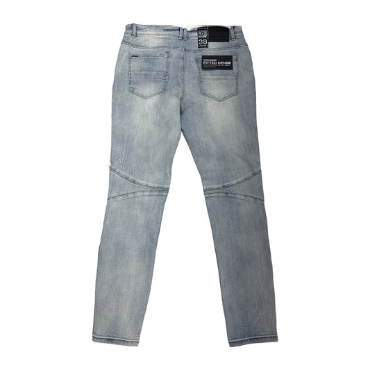 Serenede Fitted Jean — Light Blue