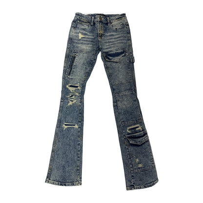 Vicious Denim Rocky Distressed Jean — Blue