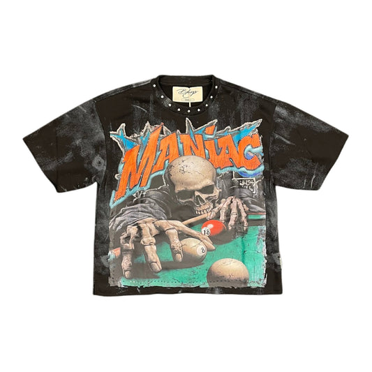 BKYS "Maniac" Rhinestone Tee - Black — BKYS — view 2