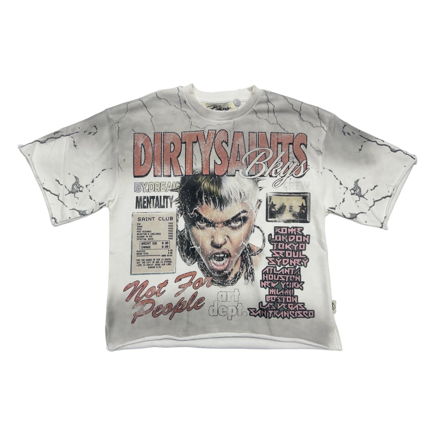 BKYS "Dirty Saints" Tee — White