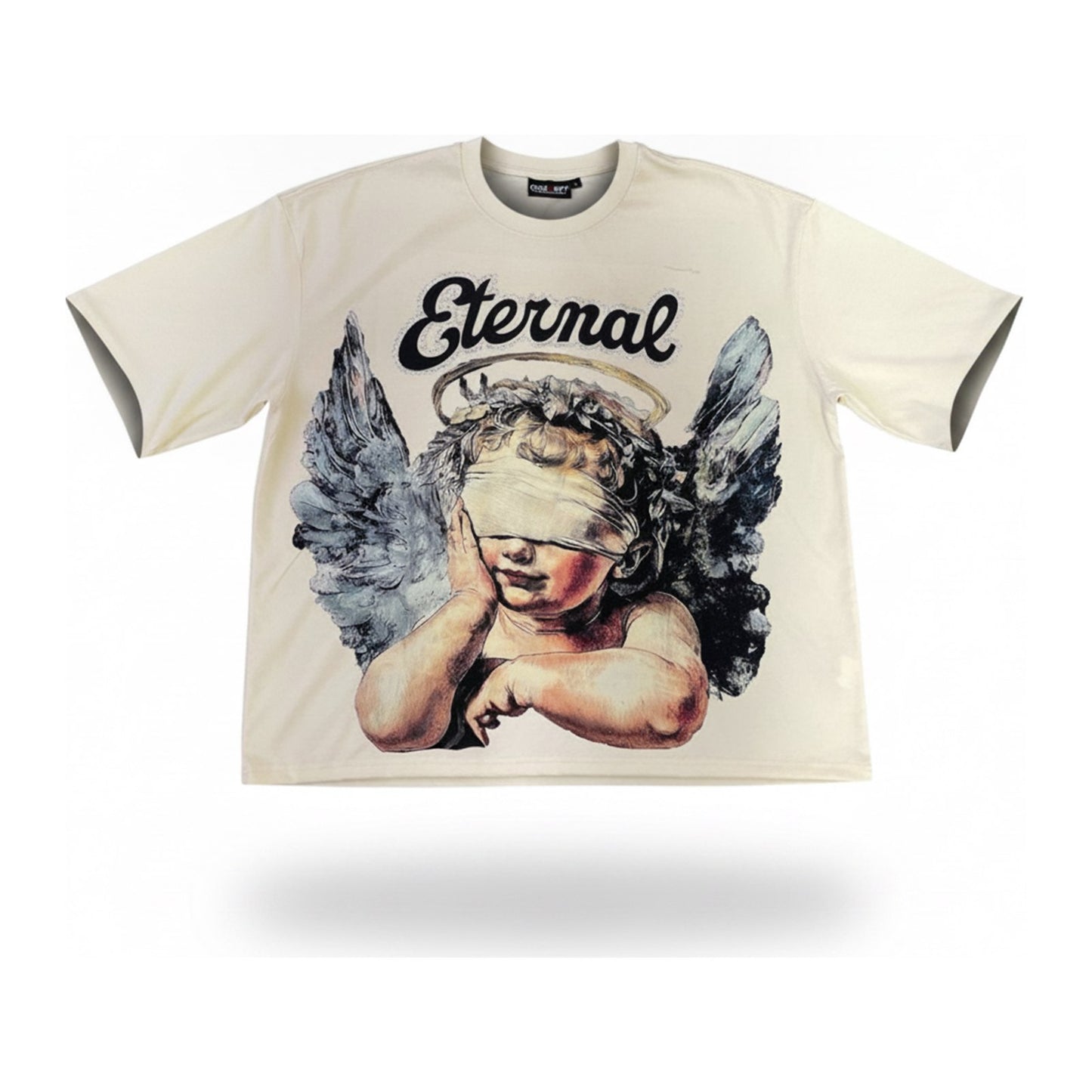 Concept LA "Eternal" Boxy Tee — Bone - ghost mannequin