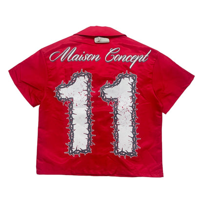 Concept LA "Maison Concept 11" Button-Up — Red — view 2