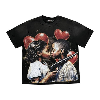 Concept LA "Pain" Washed Tee — Black — Concept LA — view 2