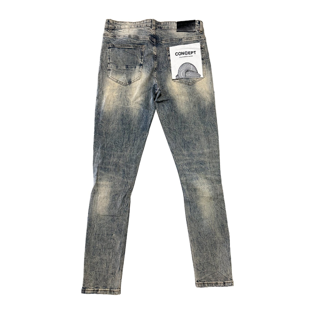 Concept LA "Santos" Jean — Dirty Light Wash — Concept LA — view 3
