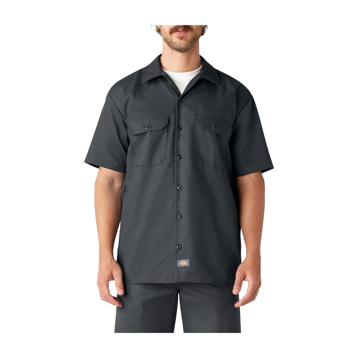 Dickies Original Fit Short Sleeve Work Shirt — Charcoal