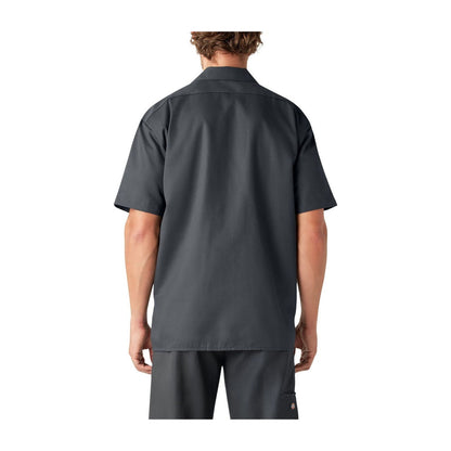 Dickies Original Fit Short Sleeve Work Shirt — Charcoal — back