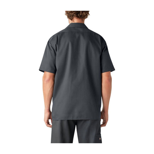 Dickies Original Fit Short Sleeve Work Shirt — Charcoal — back