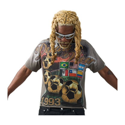 Duaa International Soccer Tee — Olive — Duaa — view 2