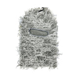 Distressed Knit Ski Mask — Grey/White