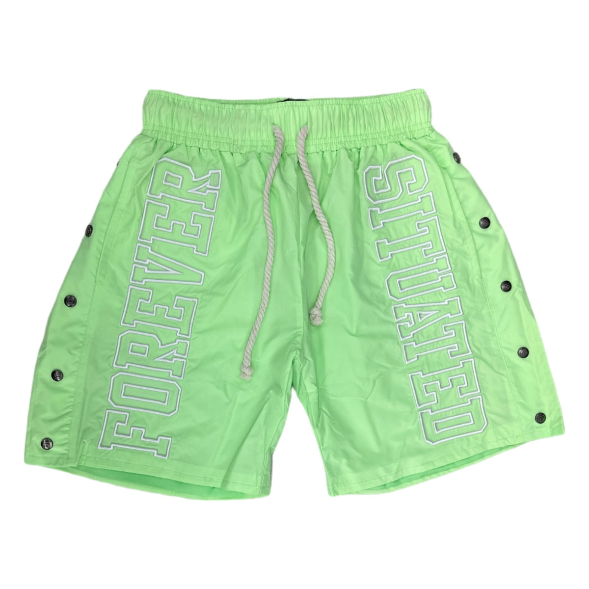 forever situated nylon tracks short lime green