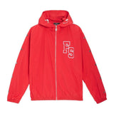 Forever Situated Nylon Track Jacket — Red
