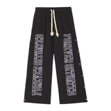 Forever Situated Nylon Tracks Pant — Black