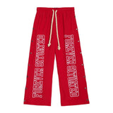 Forever Situated Nylon Track Pant — Red