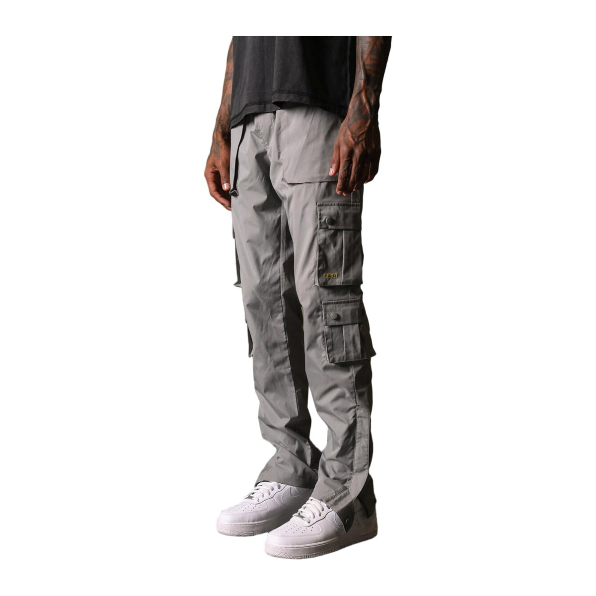 GFTD LA Aston Nylon Pants — Grey — GFTD LA — view 3