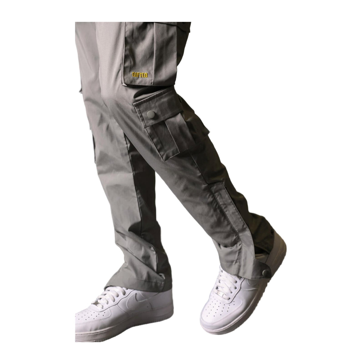 GFTD LA Aston Nylon Pants — Grey — GFTD LA — view 5