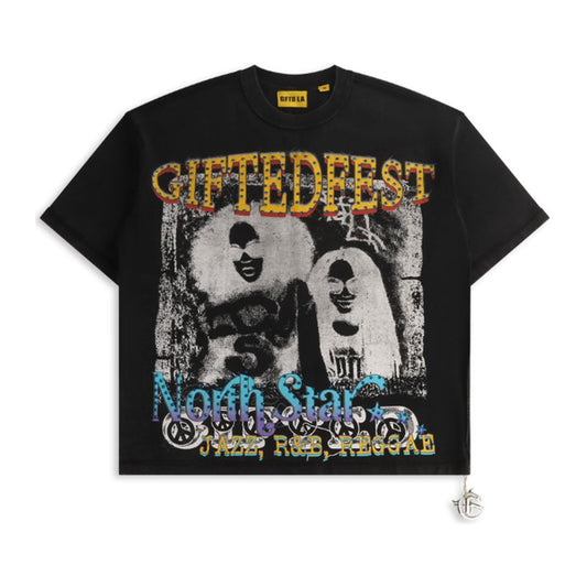 GFTD LA "Giftedfest" Tour Tee — Black — GFTD LA — view 2