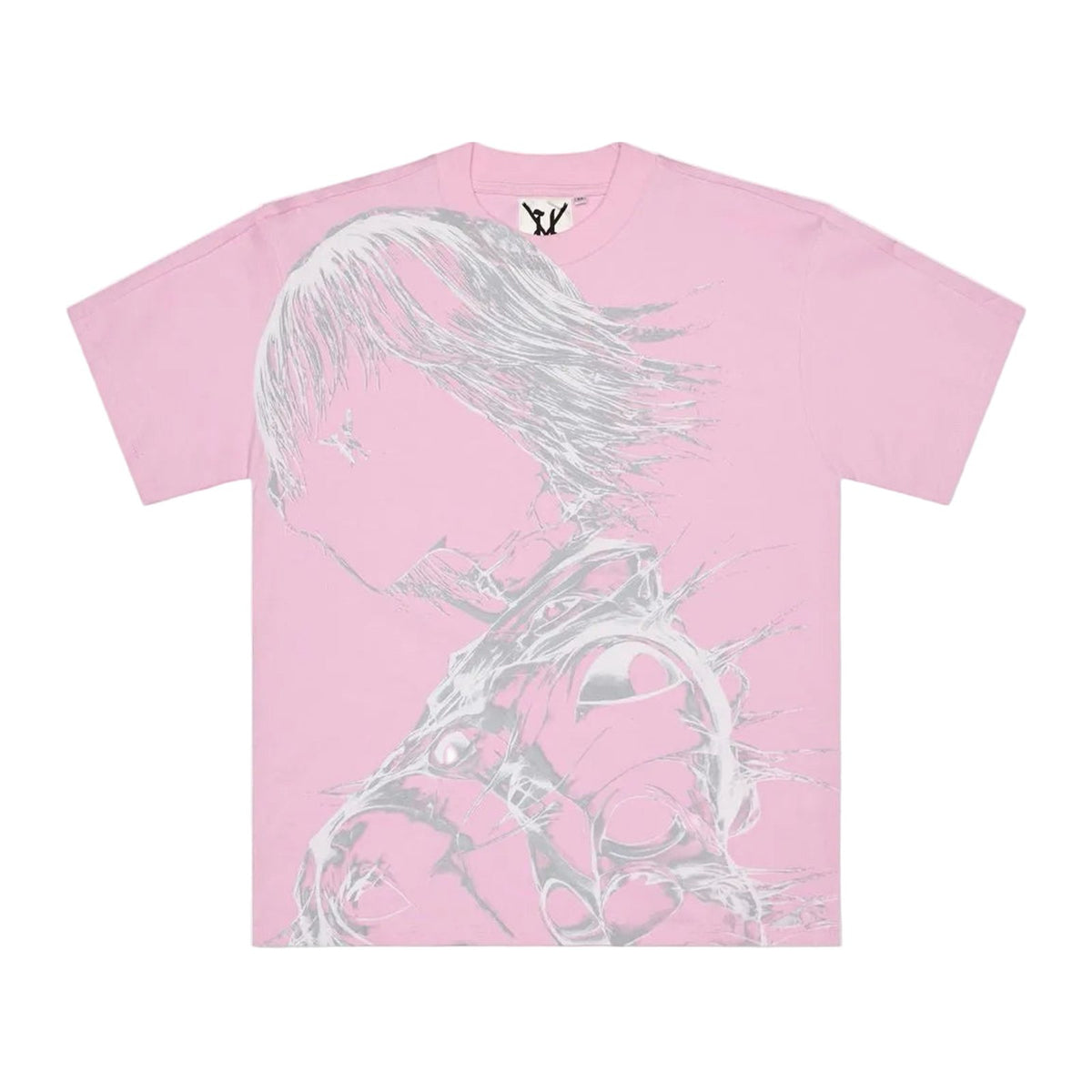 Hostile Pink White Grey Feather Tee — Hostile — view 2