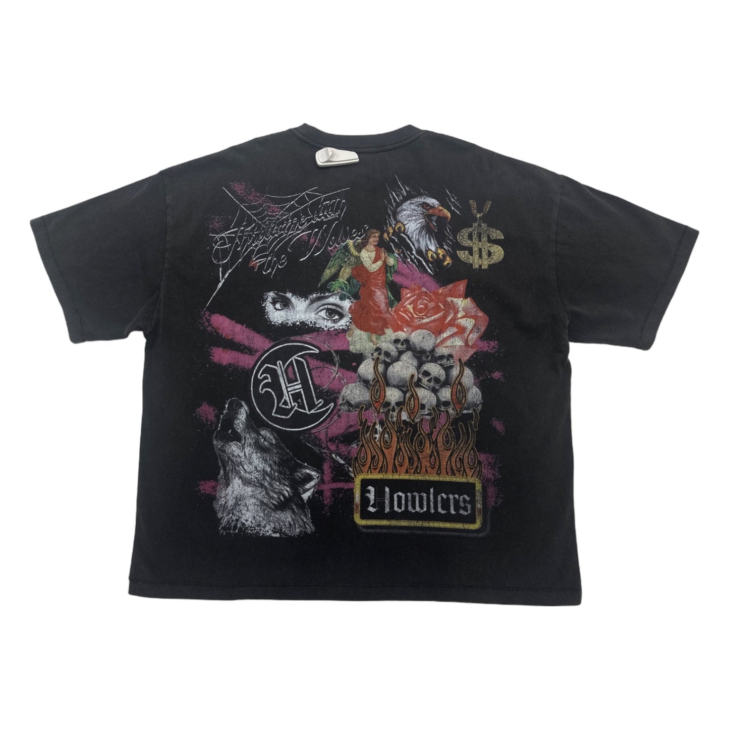 howlers club black wash graphic tee