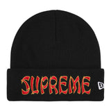Supreme x New Era Action Beanie — Black